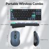 imageKeychron B33 Wireless Keyboard amp BM25 Mouse Combo 24 GHzBluetooth 52Wired 80 TKL Silent Portable Ergonomic Keyboard Adjustable DPI Mouse Unifying Receiver for macOS Windows Linux