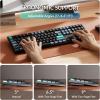 imageKeychron B36 24 GHz Wireless Bluetooth Keyboard Silent Typing 100 FullSize Layout Launcher Support with Numeric Keypad Ergonomic Angle Compatible for Mac Windows Linux