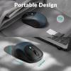 imageKeychron BM24 Wireless Mouse 2400 DPI Quiet Clicks 24 GHzBluetooth 52Wired with Programmable Buttons Long Battery Life for Laptop PCMacWindows  Metal GraySpace Gray