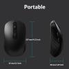 imageKeychron BM25 Silent Wireless Mouse Ergonomic Rechargeable Mice with TriMode 24GBluetooth 52Wired 1000Hz Polling Rate Adjustable DPI Programmable for Mac Windows Linux  Space GrayBlack