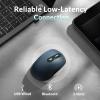 imageKeychron BM25 Silent Wireless Mouse Ergonomic Rechargeable Mice with TriMode 24GBluetooth 52Wired 1000Hz Polling Rate Adjustable DPI Programmable for Mac Windows Linux  Space GrayGray