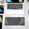 imageKeychron K2 Version 2 Wireless Gaming Mechanical Keyboard BluetoothUSB Wired Compact 84 Keys RGB LED Backlit NKey Rollover Aluminum Frame for Mac Windows Gateron G Pro Brown SwitchGateron Brown Switch
