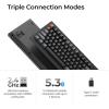 imageKeychron V3 Ultra TKL Mechanical Keyboard Wireless ZMK Custom 8K Polling Rate 24 GHzBluetoothWired with RGB Backlit PreLubed Silk POM Brown Switch HotSwappable for Mac Windows LinuxBanana Switch