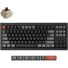 imageKeychron V3 Ultra TKL Mechanical Keyboard Wireless ZMK Custom 8K Polling Rate 24 GHzBluetoothWired with RGB Backlit PreLubed Silk POM Brown Switch HotSwappable for Mac Windows LinuxBrown Switch