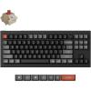 imageKeychron V3 Ultra TKL Mechanical Keyboard Wireless ZMK Custom 8K Polling Rate 24 GHzBluetoothWired with RGB Backlit PreLubed Silk POM Brown Switch HotSwappable for Mac Windows LinuxRed Switch