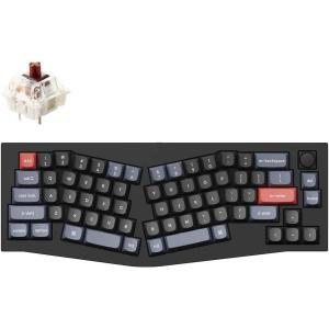 imageKeychron Q8 Wired Custom Mechanical Keyboard with Knob 65 Alice Layout QMKVIA Programmable Hotswappable Gateron G Pro Red Switch Double Gasket Compatible with Mac Windows Linux BlackHotswap RGB Gateron G Pro Brown Switch