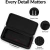 imageKeychron Carrying Case for Q6V6K10 ProK10 HE  Black EVA Hard Shell Canvas Bag with Comfortable Handle for Travel amp Storage