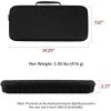 imageKeychron Carrying Case for Q6V6K10 ProK10 HE  Black EVA Hard Shell Canvas Bag with Comfortable Handle for Travel amp Storage