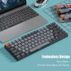 imageKeychron K3 Version 2 75 Layout 84 Keys UltraSlim Wireless BluetoothUSB Wired Mechanical Keyboard with White Backlit HotSwappable LowProfile Keychron Optical Brown Switch for Mac WindowsKeychron Optical Red Switch
