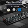 imageKeychron V6 8K Full Size Wired Mechanical Keyboard with Programmable Knob 8000 Hz Polling Rate OSA PBT Keycaps Hotswappable Super Red Switchs RGB Backlit for Mac Windows LinuxBanana Switch