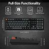 imageKeychron V6 8K Full Size Wired Mechanical Keyboard with Programmable Knob 8000 Hz Polling Rate OSA PBT Keycaps Hotswappable Super Red Switchs RGB Backlit for Mac Windows LinuxRed Switch