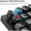 imageKeychron Q11 Ultra 8K Polling Rate Wireless Split Ergonomic Mechanical Keyboard 75 Split Layout with 2 Knobs 24 GHzBluetoothWired Aluminum HotSwappable RGB Red Switch for Mac Windows LinuxKeychron Silk POM Red Switch