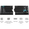 imageKeychron Q11 Ultra 8K Polling Rate Wireless Split Ergonomic Mechanical Keyboard 75 Split Layout with 2 Knobs 24 GHzBluetoothWired Aluminum HotSwappable RGB Red Switch for Mac Windows LinuxKeychron Silk POM Brown Switch