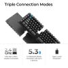imageKeychron Q11 Ultra 8K Polling Rate Wireless Split Ergonomic Mechanical Keyboard 75 Split Layout with 2 Knobs 24 GHzBluetoothWired Aluminum HotSwappable RGB Red Switch for Mac Windows LinuxKeychron Silk POM Banana Switch