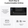 imageKeychron Q11 Ultra 8K Polling Rate Wireless Split Ergonomic Mechanical Keyboard 75 Split Layout with 2 Knobs 24 GHzBluetoothWired Aluminum HotSwappable RGB Red Switch for Mac Windows LinuxKeychron Silk POM Red Switch
