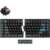 imageKeychron Q11 Ultra 8K Polling Rate Wireless Split Ergonomic Mechanical Keyboard 75 Split Layout with 2 Knobs 24 GHzBluetoothWired Aluminum HotSwappable RGB Red Switch for Mac Windows LinuxKeychron Silk POM Red Switch