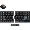 imageKeychron Q11 Ultra 8K Polling Rate Wireless Split Ergonomic Mechanical Keyboard 75 Split Layout with 2 Knobs 24 GHzBluetoothWired Aluminum HotSwappable RGB Red Switch for Mac Windows LinuxKeychron Silk POM Banana Switch