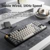 imageKeychron C1 Pro QMKVIA Custom Wired Mechanical Keyboard TKL Layout 87Keys Programmable PBT Keycaps RGB Backlight K Pro Brown Switch for Mac Windows LinuxBrown Switch