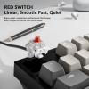 imageKeychron C1 Pro QMKVIA Custom Wired Mechanical Keyboard TKL Layout 87Keys Programmable PBT Keycaps RGB Backlight K Pro Brown Switch for Mac Windows LinuxRed Switch