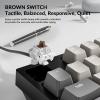 imageKeychron C1 Pro QMKVIA Custom Wired Mechanical Keyboard TKL Layout 87Keys Programmable PBT Keycaps RGB Backlight K Pro Brown Switch for Mac Windows LinuxBrown Switch