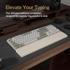 image:imageKeychron Silicone Wrist amp Palm Rest 176 Full Size for K10 Pro  K10 Max  Q6  Q6 Pro  Q6 Max  Q6 HE  V6  V6 Max  C4 HE Washable NonSlip Base Typing Support Light PurpleRetro Cream