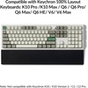 image:imageKeychron Silicone Wrist amp Palm Rest 176 Full Size for K10 Pro  K10 Max  Q6  Q6 Pro  Q6 Max  Q6 HE  V6  V6 Max  C4 HE Washable NonSlip Base Typing Support Light PurpleBlack