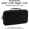image:imageKeychron Carrying Case for K3  K3 Pro  K3 Max  S1  Black EVA Hard Shell Canvas Bag with Comfortable Handle for Travel amp StorageK2