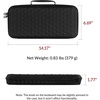 image:imageKeychron Carrying Case for K3  K3 Pro  K3 Max  S1  Black EVA Hard Shell Canvas Bag with Comfortable Handle for Travel amp StorageK3