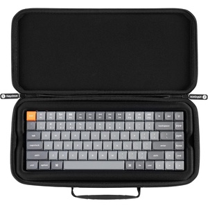 image:imageKeychron Carrying Case for K3  K3 Pro  K3 Max  S1  Black EVA Hard Shell Canvas Bag with Comfortable Handle for Travel amp StorageK3