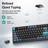 image:imageKeychron B33 Silent Wireless Keyboard Premium TKL Scissor Switch Keyboard with TriMode Connectivity Programmable via Launcher for Mac Windows Linux
