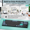 image:imageKeychron B33 Silent Wireless Keyboard Premium TKL Scissor Switch Keyboard with TriMode Connectivity Programmable via Launcher for Mac Windows Linux