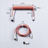 image:imageKeychron Custom Coiled Aviator USBC Cable Black 5Pin GX12 Detachable Metal Connector USBA Adapter Durable Braided Cable for Mechanical Keyboards Charging amp Data TransferPink Orange