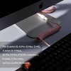 image:imageKeychron Custom Coiled Aviator USBC Cable Black 5Pin GX12 Detachable Metal Connector USBA Adapter Durable Braided Cable for Mechanical Keyboards Charging amp Data TransferLight Pink