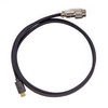 image:imageKeychron Custom Coiled Aviator USBC Cable Black 5Pin GX12 Detachable Metal Connector USBA Adapter Durable Braided Cable for Mechanical Keyboards Charging amp Data TransferBlack
