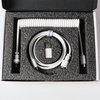 image:imageKeychron Custom Coiled Aviator USBC Cable Black 5Pin GX12 Detachable Metal Connector USBA Adapter Durable Braided Cable for Mechanical Keyboards Charging amp Data TransferWhite