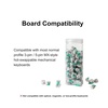image:imageKeychron K Pro Banana Tactile Switches  110 Pcs PreLubed Mechanical Keyboard Switch Set 57gf Operating Force MX 3Pin HotSwappable Compatible Dustproof Wall Design for Smooth Stable TypingMint