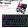 image:imageKeychron C3 Pro TKL 80 Wired Mechanical Keyboard 8K Polling Rate QMKVIA Programmable HotSwappable RGB Backlit ShineThrough Keycaps Super Red Switch for WindowsMacBrown Switch