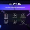 image:imageKeychron C3 Pro TKL 80 Wired Mechanical Keyboard 8K Polling Rate QMKVIA Programmable HotSwappable RGB Backlit ShineThrough Keycaps Super Red Switch for WindowsMacBanana Switch