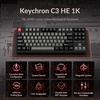 image:imageKeychron C3 Pro TKL 80 Wired Mechanical Keyboard 8K Polling Rate QMKVIA Programmable HotSwappable RGB Backlit ShineThrough Keycaps Super Red Switch for WindowsMacMagnetic Switch