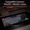 image:imageKeychron C3 Pro TKL 80 Wired Mechanical Keyboard 8K Polling Rate QMKVIA Programmable HotSwappable RGB Backlit ShineThrough Keycaps Super Red Switch for WindowsMacMagnetic Switch