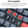 image:imageKeychron K5 Pro Hotswappable UltraSlim Custom Mechanical Keyboard RGB Full Size QMKVIA Programmable Wireless BluetoothUSB Wired Keyboard for Mac Windows Linux  Low Profile Gateron Red SwitchHotswappable Red Switch