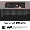 image:imageKeychron K5 Pro Hotswappable UltraSlim Custom Mechanical Keyboard RGB Full Size QMKVIA Programmable Wireless BluetoothUSB Wired Keyboard for Mac Windows Linux  Low Profile Gateron Red SwitchHotswappable Brown Switch