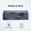 image:imageKeychron K5 Pro Hotswappable UltraSlim Custom Mechanical Keyboard RGB Full Size QMKVIA Programmable Wireless BluetoothUSB Wired Keyboard for Mac Windows Linux  Low Profile Gateron Red SwitchHotswappable Red Switch