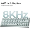 image:imageKeychron Q16 HE 8K Ceramic Magnetic Keyboard Full Ceramic Case amp Keycaps Rapid Trigger Wired Hall Effect RGB Backlit HotSwappable for Premium Desk Setups MacWindowsLinux  GreenBlue