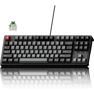 image:imageKeychron C3 Pro TKL 80 Wired Mechanical Keyboard 8K Polling Rate QMKVIA Programmable HotSwappable RGB Backlit ShineThrough Keycaps Super Red Switch for WindowsMacMagnetic Switch