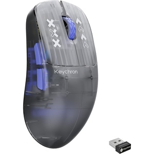 image:imageKeychron G3 8K Carbon Fiber Wireless Gaming Mouse 30000 DPI  PAW 3950 Sensor 473g UltraLightweight WiredBT24GHz 160Hr Battery Life 5 Programmable Buttons WindowsMacLinux  BlackFrosted Gray